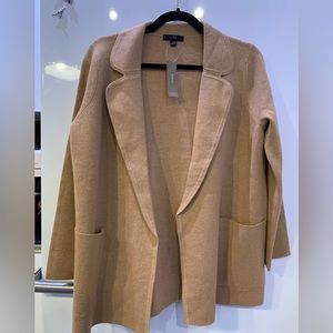 J Crew Eloise Sweater Blazer XS Extra Small Khaki NEW